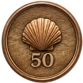 Ancient Tonga: 50+ Customers Served award medal